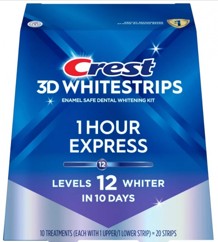 Bieliace pásiky na zuby Crest Brilliance White Bieliace pásiky na zuby Crest 1-hour EXPRESS
