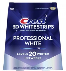 Bieliace pásiky na zuby Crest Professional White