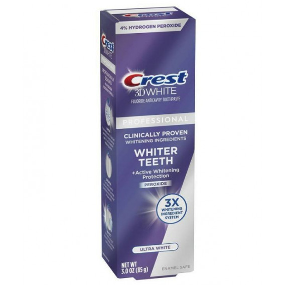 Bieliaca zubná pasta Crest 3D White PROFESSIONAL 4% Hydrogen Peroxide ULTRA WHITE