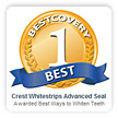 Prestížnou internetovou stránkou BestCovery.com ohodnotené ako najlepší spôsob bielenia zubov.