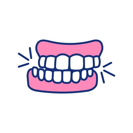 škrípanie zubami a poškodená zubná sklovina