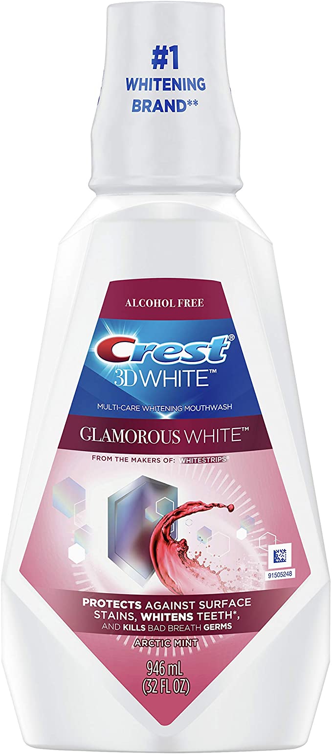 Ústna voda Crest 3D Glamorous White (473 ml)
