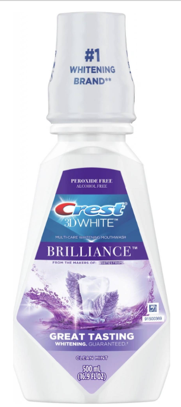 Ústna voda Crest 3D White BRILLIANCE (500 ml)