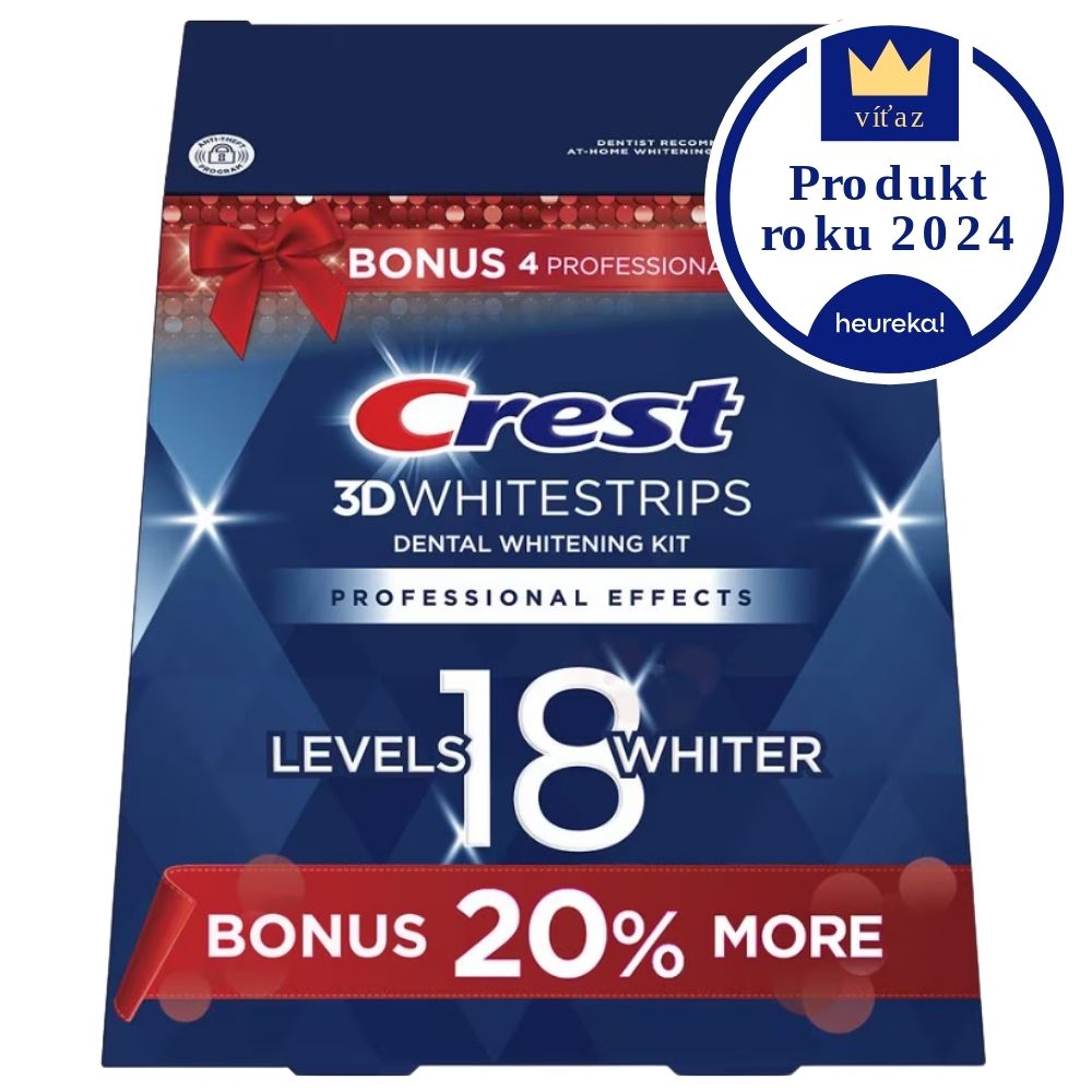 Bieliace pásiky Crest 3D White Professional Effects + BONUS: 4 Professional Whitestrips