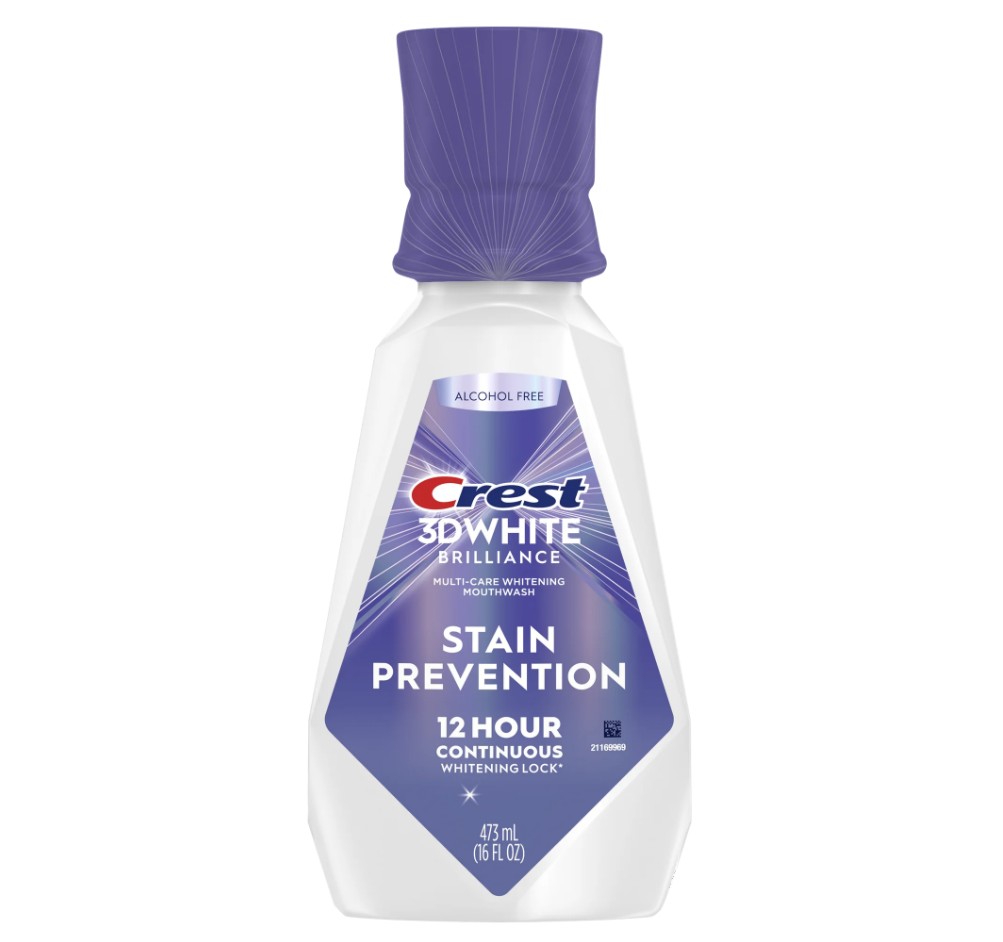 Ústna voda Crest 3D White BRILLIANCE STAIN PREVENTION (473 ml)