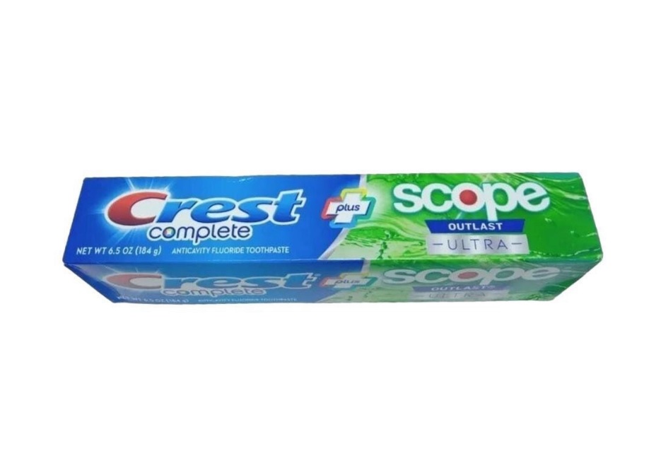 Zubná pasta Crest COMPLETE plus Scope Outlast ULTRA Whitening