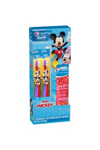 Detské zubné kefky Disney Mickey Mouse so zubnou pastou Crest