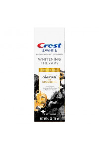 Čierna bieliaca zubná pasta Crest 3D WHITE CHARCOAL Ginger Oil