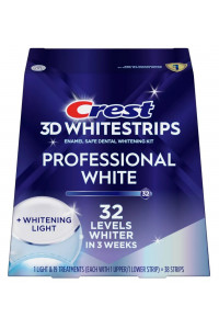 Bieliace pásiky Crest 3D PROFESSIONAL White + LED LIGHT s bieliacou lampou