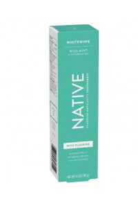 Bieliaca zubná pasta NATIVE Whitening Wild Mint & Peppermint Oil s fluoridom