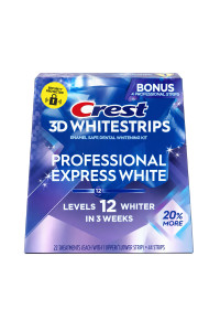 Bieliace pásiky Crest 3D Whitestrips PROFESSIONAL EXPRESS WHITE + 20% BONUS