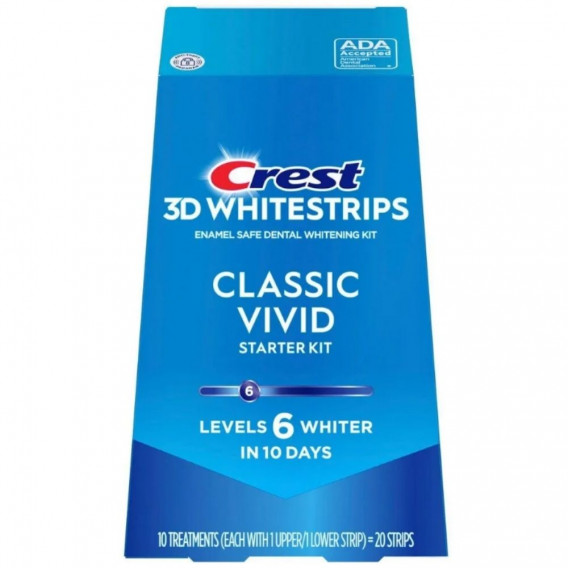 Bieliace pásiky Crest 3D Whitestrips VIVID WHITE