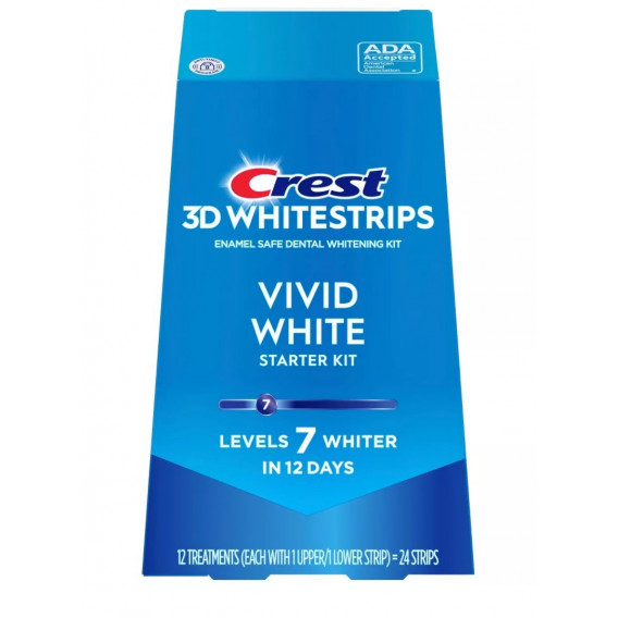 Bieliace pásiky Crest 3D Whitestrips VIVID WHITE