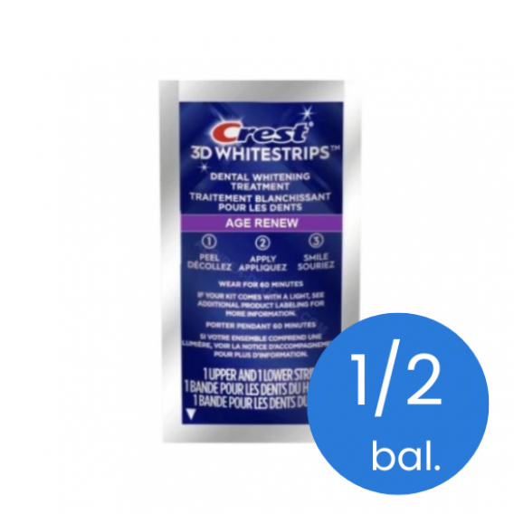 Polovičné bal. Crest 3D Whitestrips AGE RENEW
