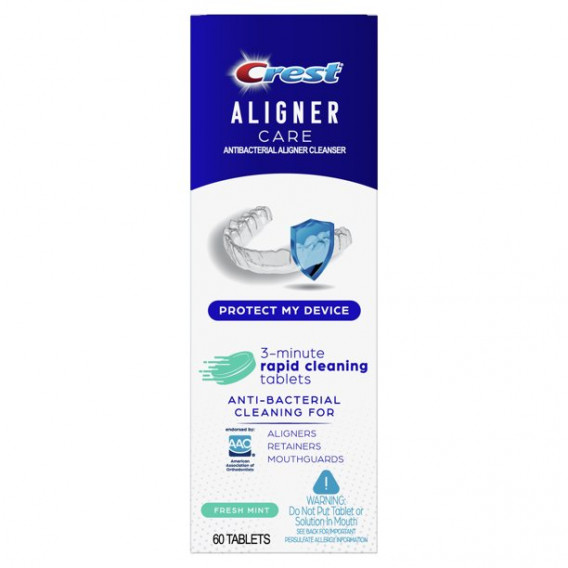 Antibakteriálne čistiace tablety na zubné protézy Crest Aligner Care