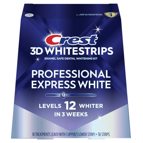 Bieliace pásiky Crest 3D Whitestrips PROFESSIONAL EXPRESS WHITE