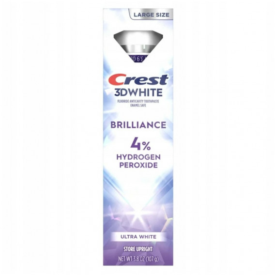 Bieliaca zubná pasta Crest 3D White BRILLIANCE PRO 4% Hydrogen Peroxide