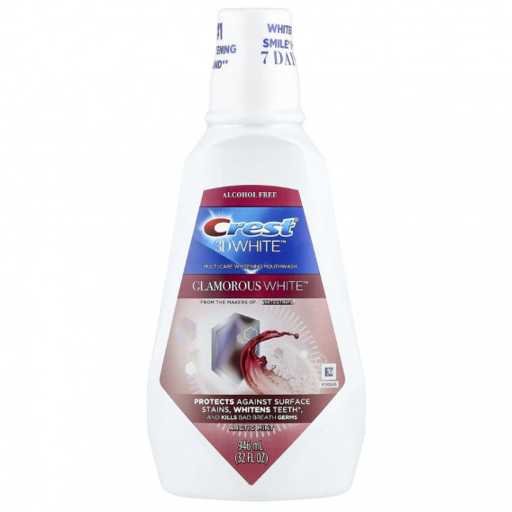 Ústna voda Crest 3D Glamorous White (946 ml)