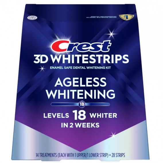 Bieliace pásiky Crest 3D Whitestrips AGELESS WHITENING Bieliace pásiky Crest 3D Whitestrips AGELESS WHITENING