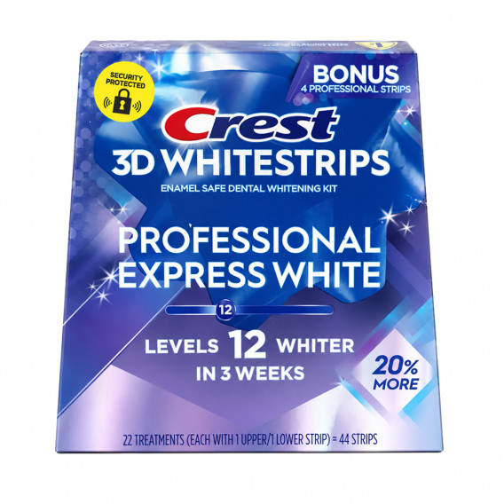Bieliace pásiky Crest 3D Whitestrips PROFESSIONAL EXPRESS WHITE + 20% BONUS