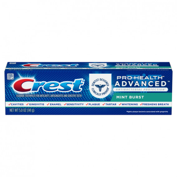 Zubná pasta Crest Pro-Health Advanced ANTIBACTERIAL PROTECTION Mint Burst